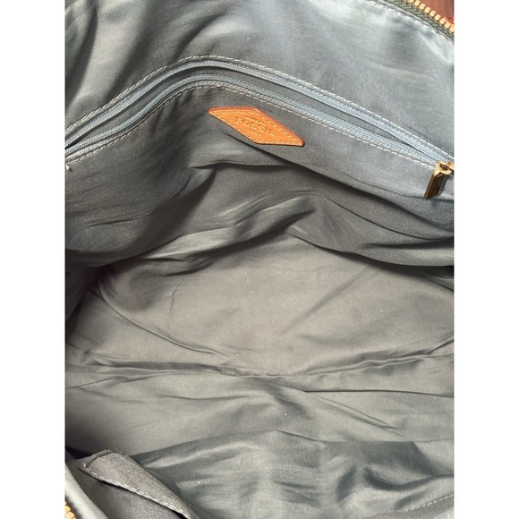 Fossil Women's Rachel Vibrant Tropical Leaf Print Coated Canvas Tote Handbag - Picture 7 of 11